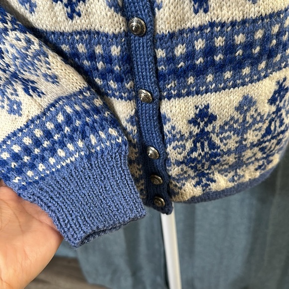 Unique Vintage Paul Mage 100% Wool handmade Fair Isle Style Sweater M DENMARK - Picture 3 of 9